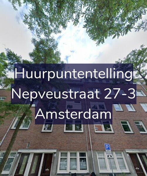 Foto gevel Huurpuntentelling voor Nepveustraat 27-3, Amsterdam