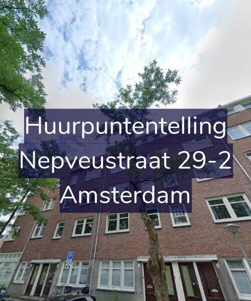 Foto gevel Huurpuntentelling voor Nepveustraat 29-2, Amsterdam