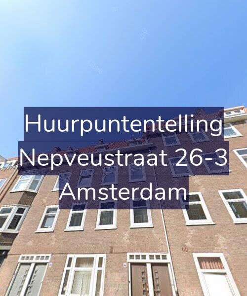 Foto gevel Huurpuntentelling voor Nepveustraat 26-3, Amsterdam