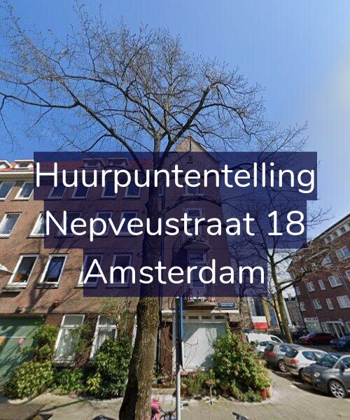 Foto gevel Huurpuntentelling voor Nepveustraat 18, Amsterdam