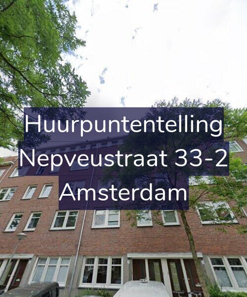 Foto gevel Huurpuntentelling voor Nepveustraat 33-2, Amsterdam