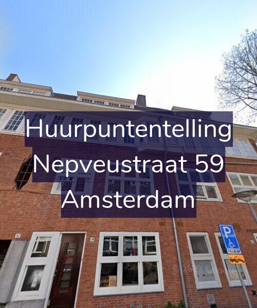 Foto gevel Huurpuntentelling voor Nepveustraat 59, Amsterdam