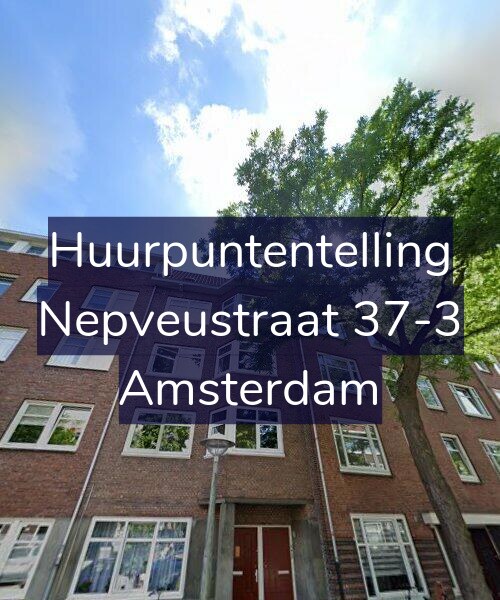 Foto gevel Huurpuntentelling voor Nepveustraat 37-3, Amsterdam