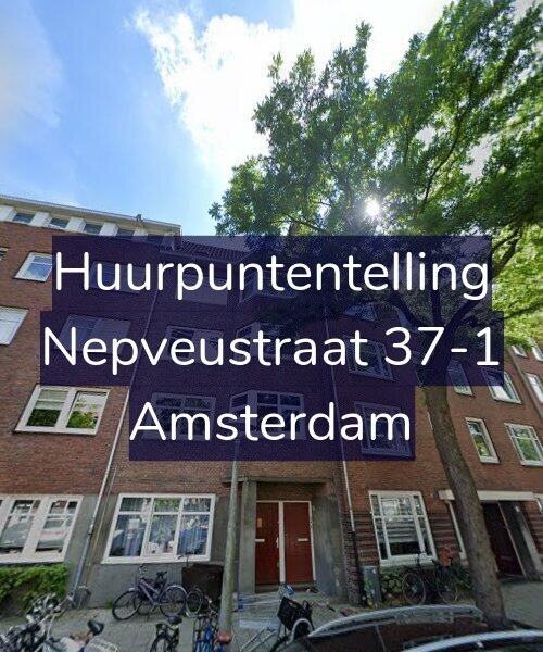 Foto gevel Huurpuntentelling voor Nepveustraat 37-1, Amsterdam