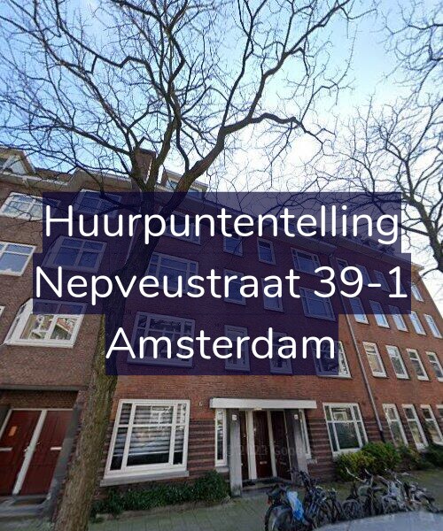 Foto gevel Huurpuntentelling voor Nepveustraat 39-1, Amsterdam