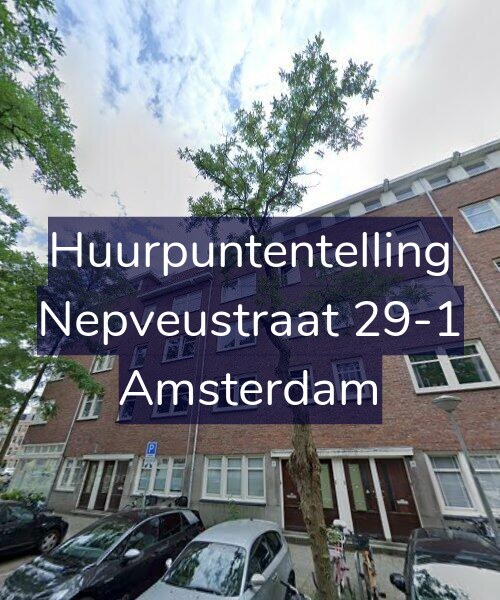 Foto gevel Huurpuntentelling voor Nepveustraat 29-1, Amsterdam