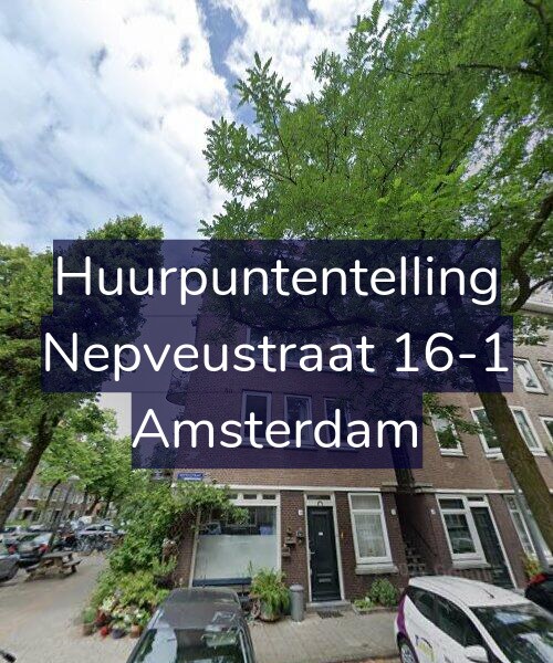 Foto gevel Huurpuntentelling voor Nepveustraat 16-1, Amsterdam