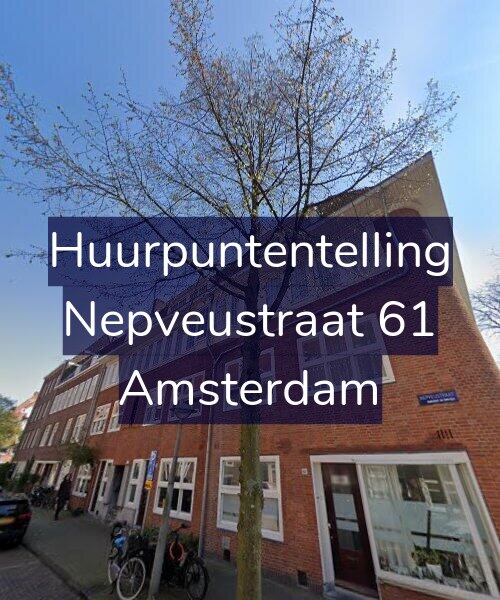 Foto gevel Huurpuntentelling voor Nepveustraat 61, Amsterdam