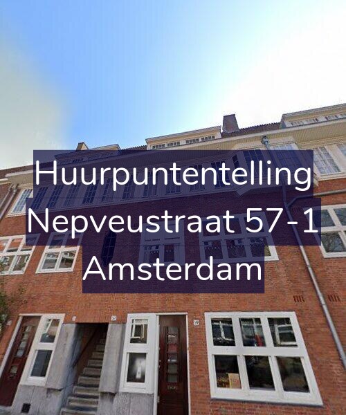 Foto gevel Huurpuntentelling voor Nepveustraat 57-1, Amsterdam