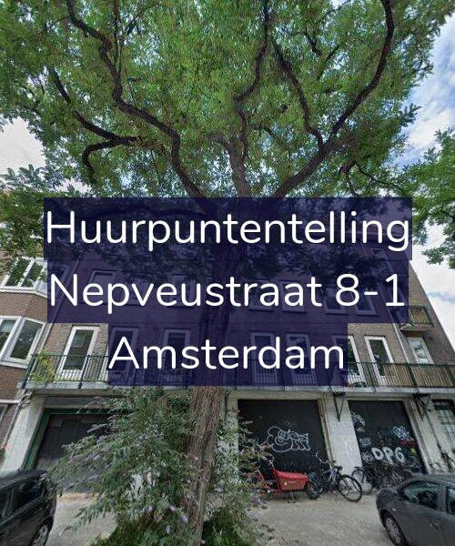 Foto gevel Huurpuntentelling voor Nepveustraat 8-1, Amsterdam