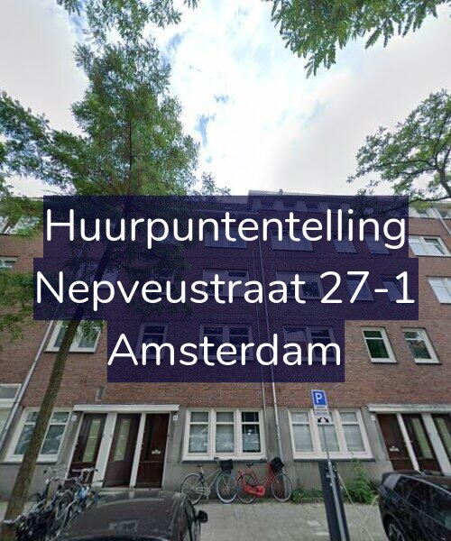 Foto gevel Huurpuntentelling voor Nepveustraat 27-1, Amsterdam