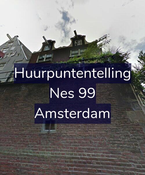 Foto gevel Huurpuntentelling voor Nes 99, Amsterdam
