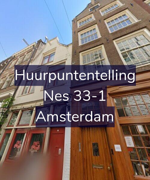 Foto gevel Huurpuntentelling voor Nes 33-1, Amsterdam