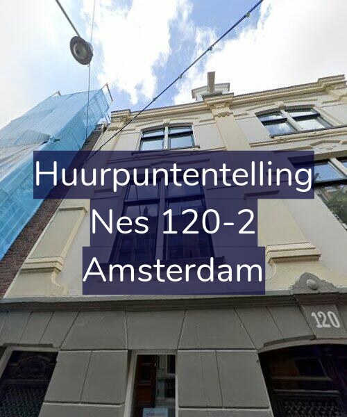Foto gevel Huurpuntentelling voor Nes 120-2, Amsterdam