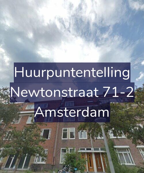 Foto gevel Huurpuntentelling voor Newtonstraat 71-2, Amsterdam