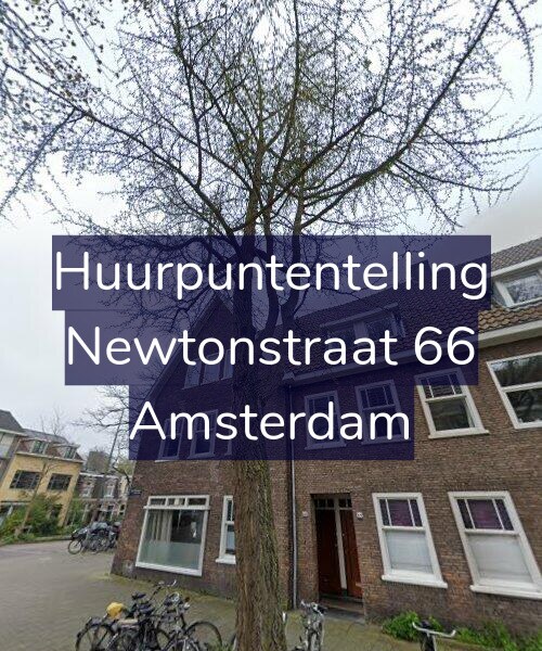 Foto gevel Huurpuntentelling voor Newtonstraat 66, Amsterdam