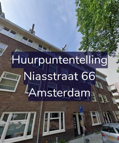 Foto gevel Huurpuntentelling voor Niasstraat 66, Amsterdam
