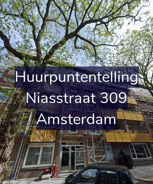 Foto gevel Huurpuntentelling voor Niasstraat 309, Amsterdam