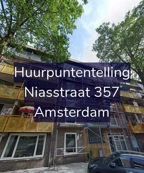 Foto gevel Huurpuntentelling voor Niasstraat 357, Amsterdam