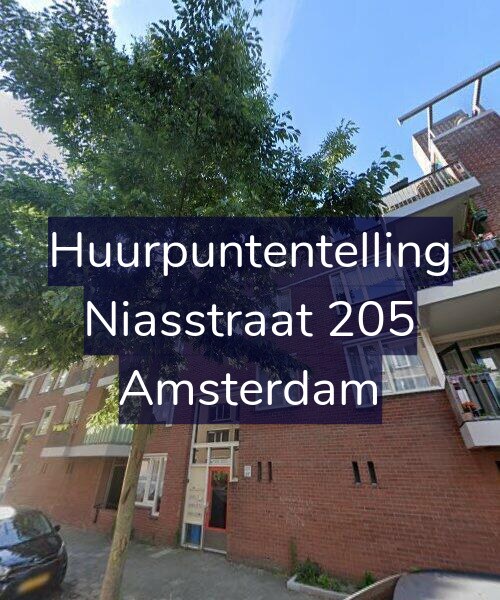 Foto gevel Huurpuntentelling voor Niasstraat 205, Amsterdam