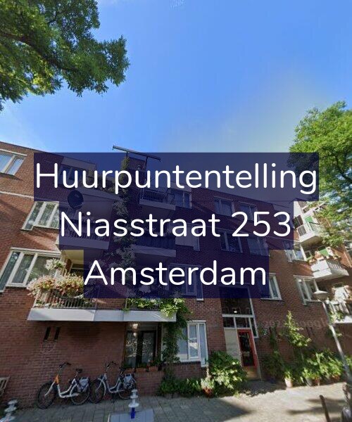 Foto gevel Huurpuntentelling voor Niasstraat 253, Amsterdam