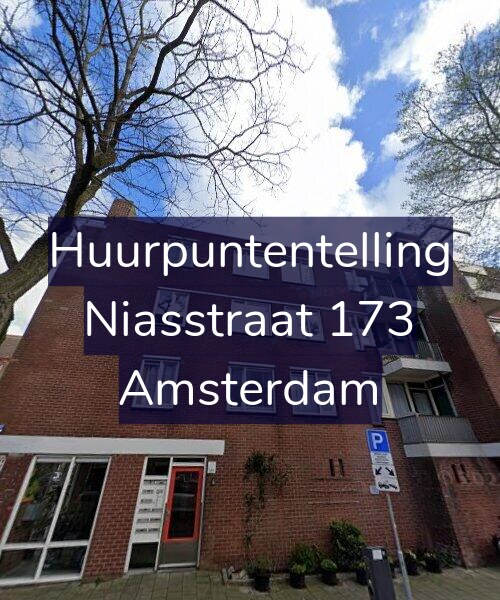 Foto gevel Huurpuntentelling voor Niasstraat 173, Amsterdam