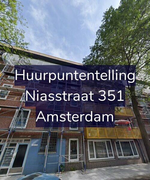 Foto gevel Huurpuntentelling voor Niasstraat 351, Amsterdam