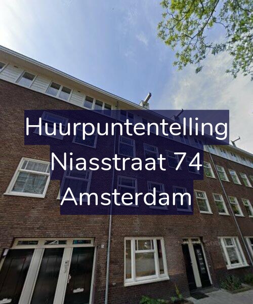 Foto gevel Huurpuntentelling voor Niasstraat 74, Amsterdam