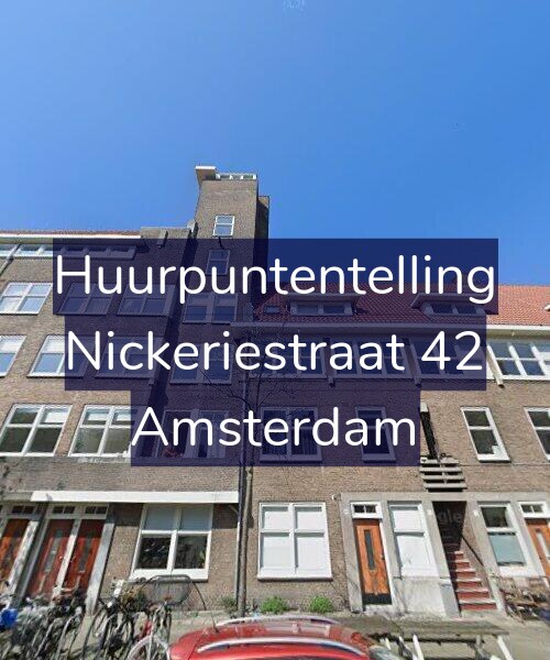 Foto gevel Huurpuntentelling voor Nickeriestraat 42, Amsterdam