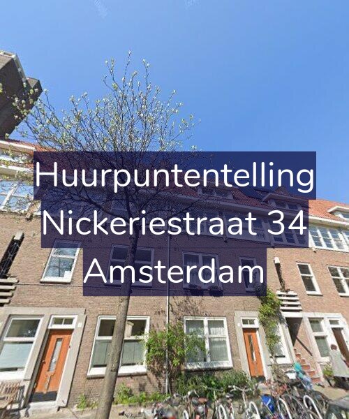 Foto gevel Huurpuntentelling voor Nickeriestraat 34, Amsterdam