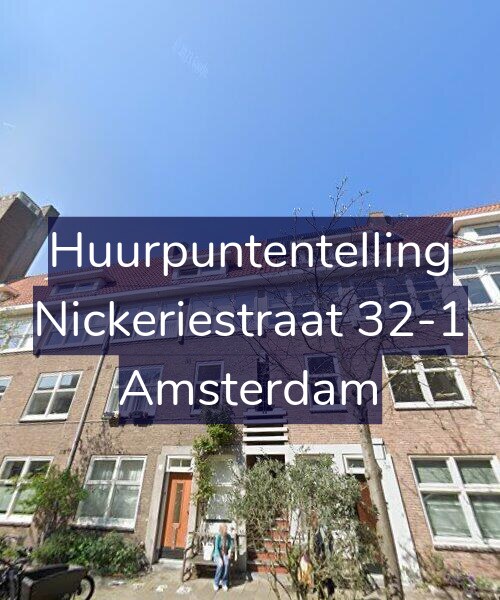 Foto gevel Huurpuntentelling voor Nickeriestraat 32-1, Amsterdam
