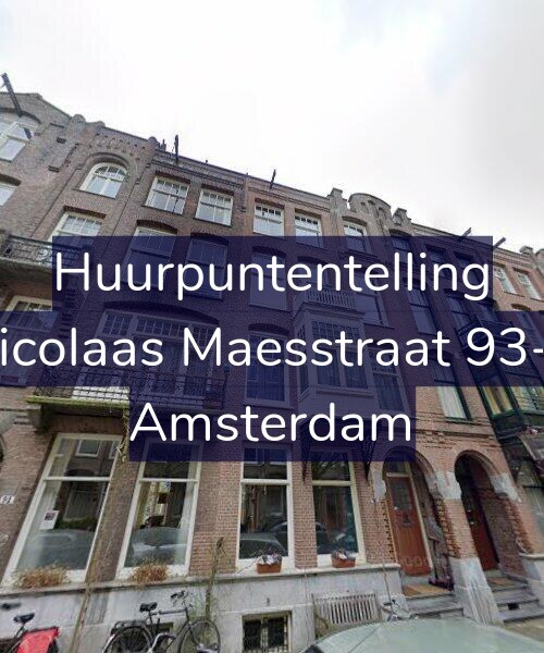 Foto gevel Huurpuntentelling voor Nicolaas Maesstraat 93-2, Amsterdam