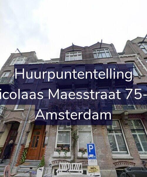 Foto gevel Huurpuntentelling voor Nicolaas Maesstraat 75-D, Amsterdam