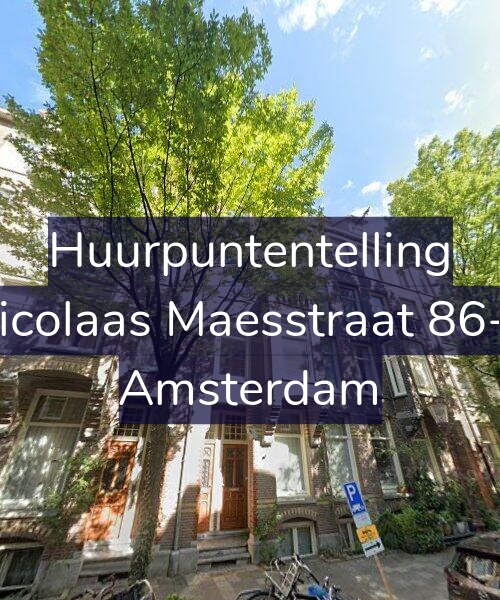 Foto gevel Huurpuntentelling voor Nicolaas Maesstraat 86-2, Amsterdam