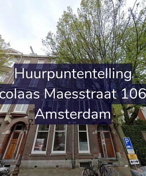 Foto gevel Huurpuntentelling voor Nicolaas Maesstraat 106-2, Amsterdam