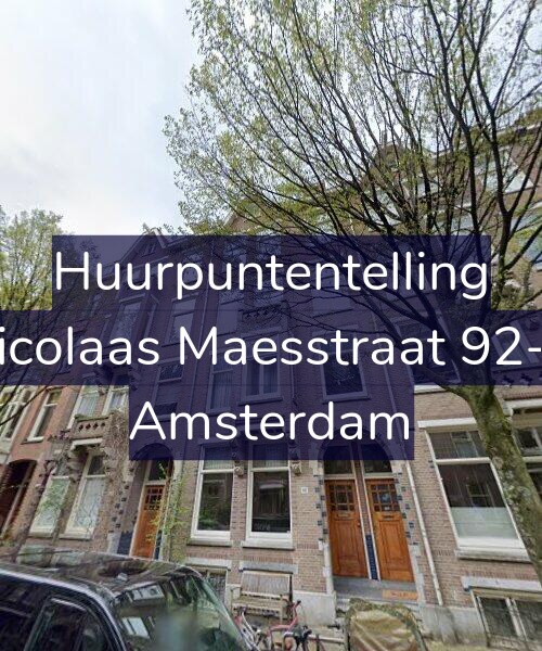 Foto gevel Huurpuntentelling voor Nicolaas Maesstraat 92-A, Amsterdam