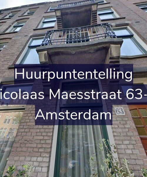 Foto gevel Huurpuntentelling voor Nicolaas Maesstraat 63-2, Amsterdam