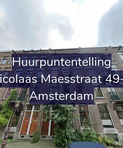 Foto gevel Huurpuntentelling voor Nicolaas Maesstraat 49-2, Amsterdam