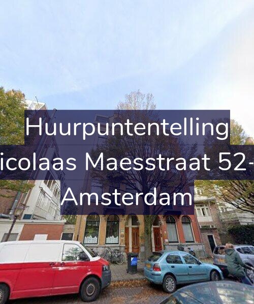 Foto gevel Huurpuntentelling voor Nicolaas Maesstraat 52-2, Amsterdam