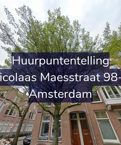 Foto gevel Huurpuntentelling voor Nicolaas Maesstraat 98-2, Amsterdam