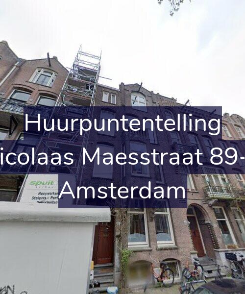 Foto gevel Huurpuntentelling voor Nicolaas Maesstraat 89-2, Amsterdam