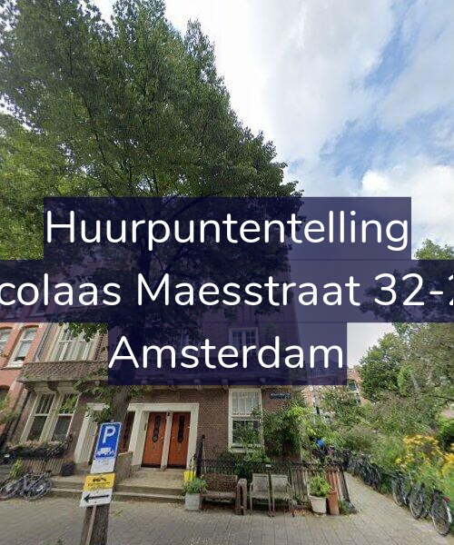 Foto gevel Huurpuntentelling voor Nicolaas Maesstraat 32-2R, Amsterdam