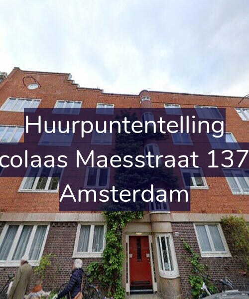 Foto gevel Huurpuntentelling voor Nicolaas Maesstraat 137-3, Amsterdam