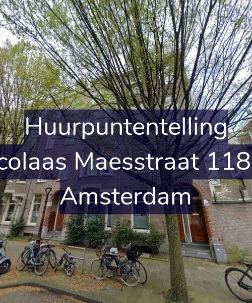 Foto gevel Huurpuntentelling voor Nicolaas Maesstraat 118-H, Amsterdam