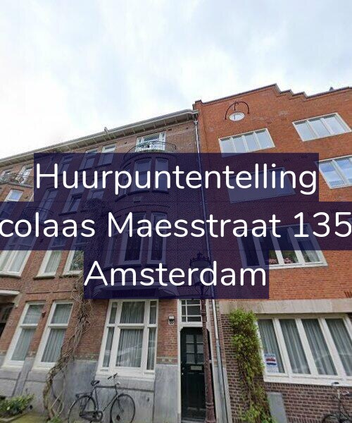 Foto gevel Huurpuntentelling voor Nicolaas Maesstraat 135-2, Amsterdam
