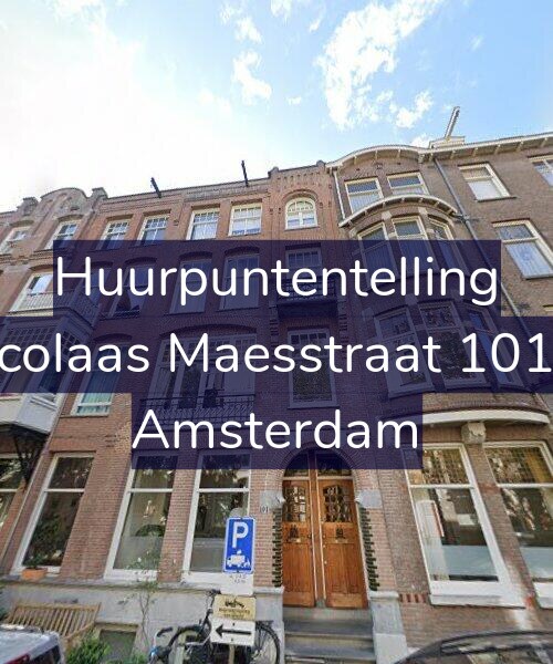 Foto gevel Huurpuntentelling voor Nicolaas Maesstraat 101-2, Amsterdam