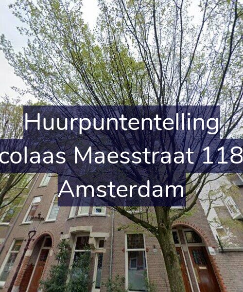 Foto gevel Huurpuntentelling voor Nicolaas Maesstraat 118-3, Amsterdam