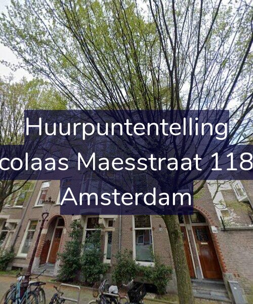 Foto gevel Huurpuntentelling voor Nicolaas Maesstraat 118-4, Amsterdam