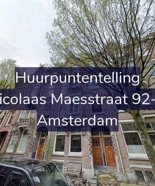 Foto gevel Huurpuntentelling voor Nicolaas Maesstraat 92-B, Amsterdam