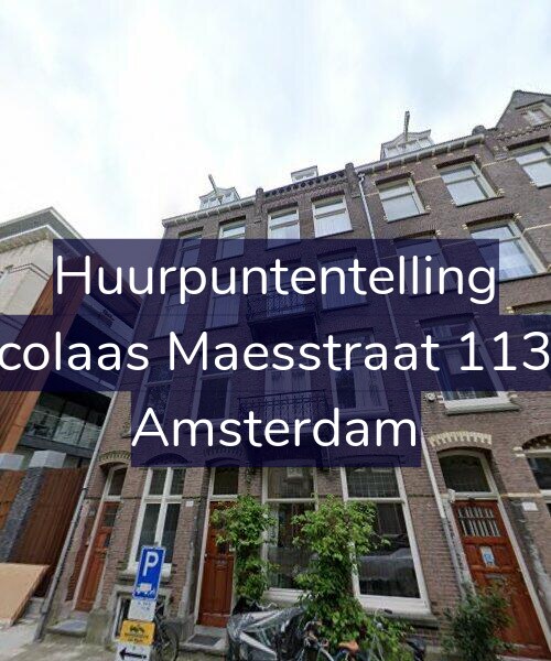 Foto gevel Huurpuntentelling voor Nicolaas Maesstraat 113-3, Amsterdam